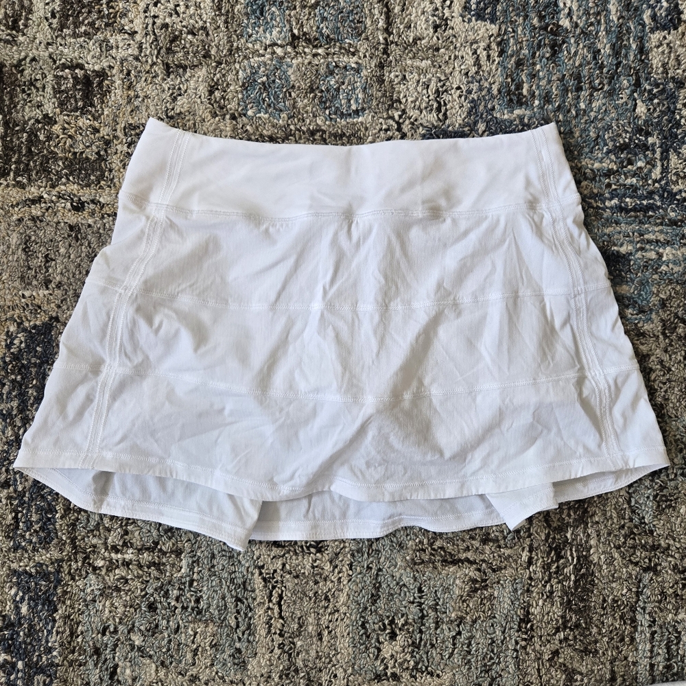 Pace Rival Lululemon White Skort